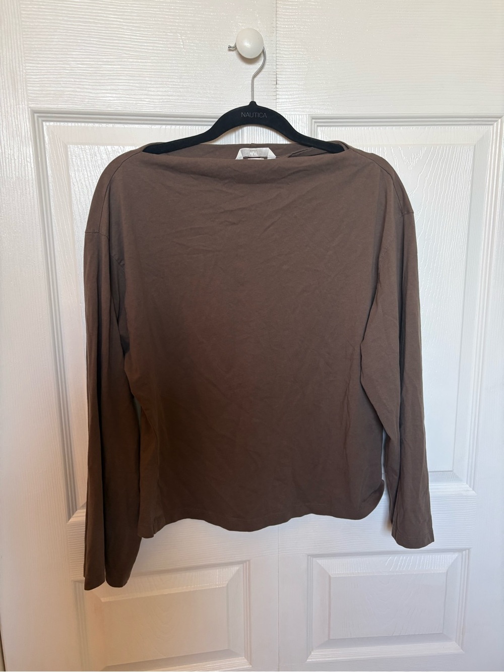 H&M Brown Long Sleeve Women's Tee